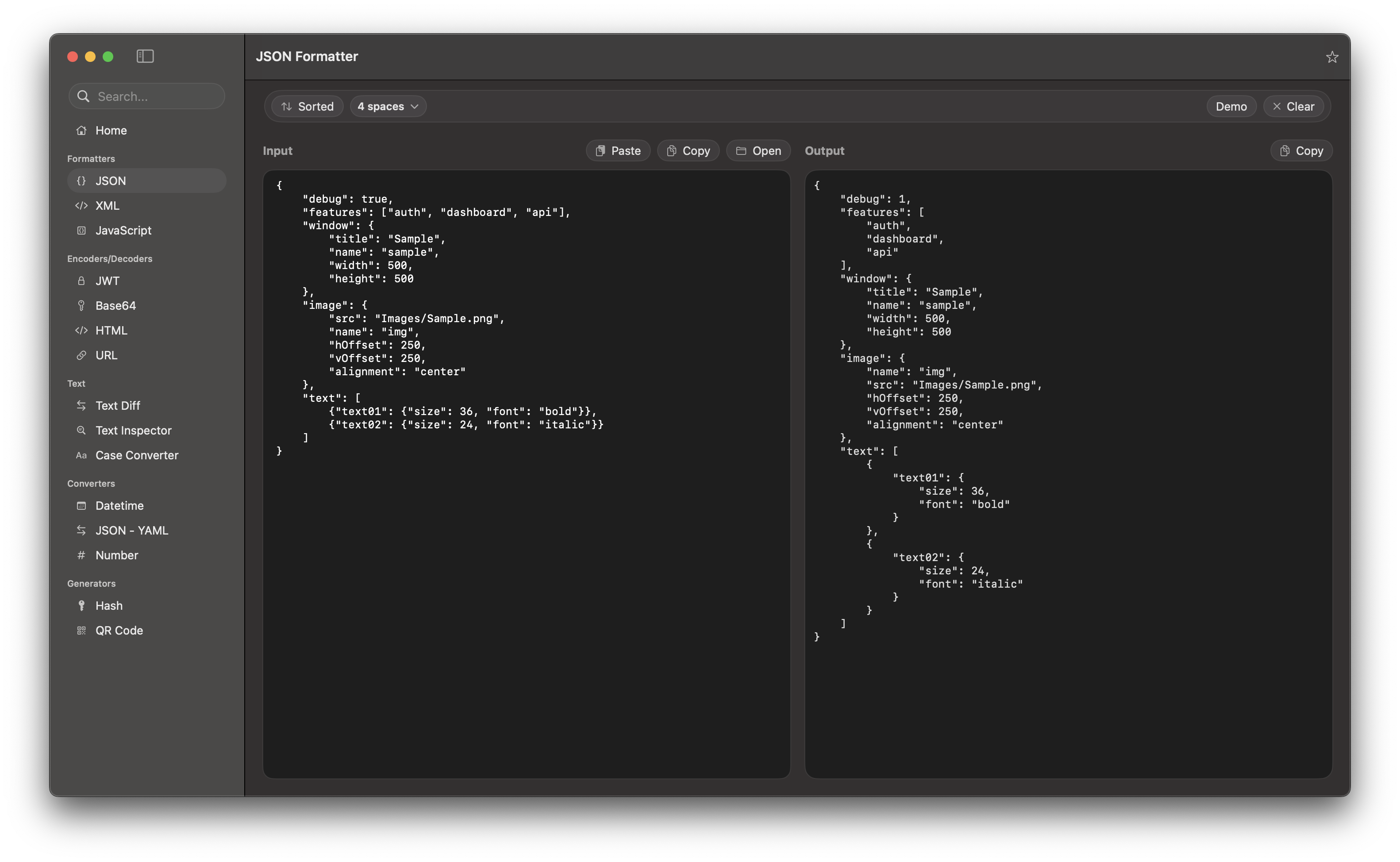 JSON Formatter