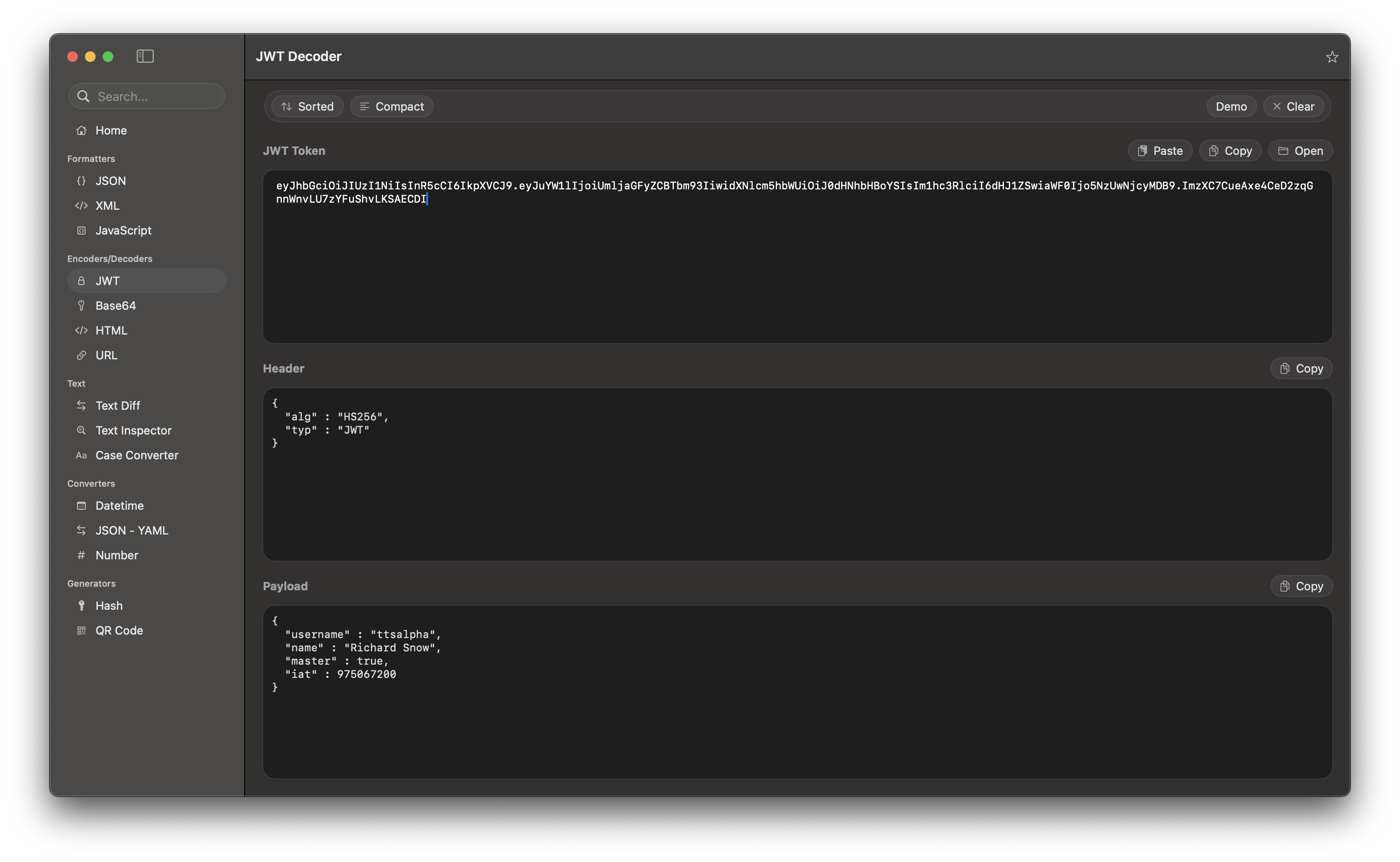 JWT Decoder